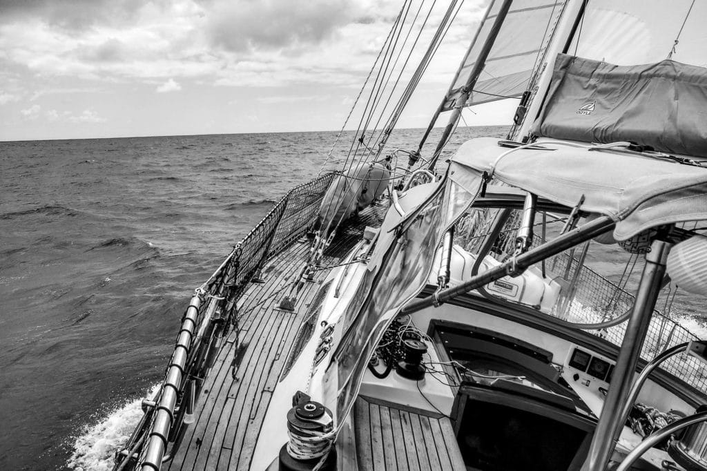 Yacht cruising from Guadeloupe to Dominica